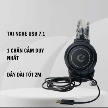 Tai Nghe Gaming BAK T1 USB 7.1, Micro Đàm Thoại, LED RGB, Bass Căng - 239k VND 4 Tai Nghe Gaming BAK T1 USB 7.1, Micro Đàm Thoại, LED RGB, Bass Căng - 239k VND 4