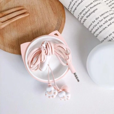 Tai nghe gaming có dây SPM11 hình chân mèo, mic nhét tai, chống ồn - 24.900₫ 8