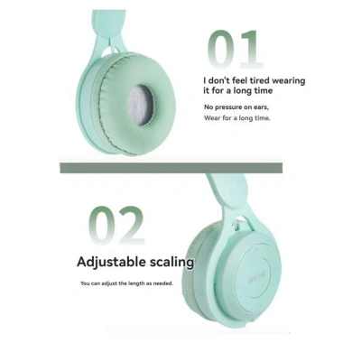 Tai nghe Headband không dây Y08 - Gập lại, di động, phù hợp trẻ em, âm thanh sạch 8