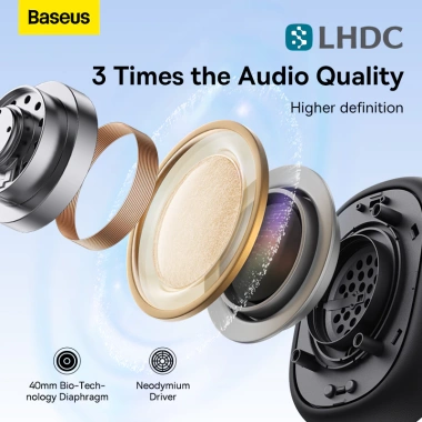 Tai nghe không dây BASEUS bowie H1i Bluetooth ANC 38dB Hi-RES 3D Giá 805.560 VND 4