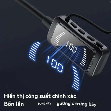 Tai Nghe Không Dây Bass Bluetooth 5.4 Treo Cổ, Màn Hình Kỹ Thuật Số Mic, Giá 78.000₫ 6