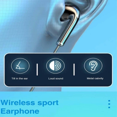 Tai nghe không dây Bluetooth đeo cổ, treo tai, thẻ SD, thể thao chạy bộ - 82.000đ