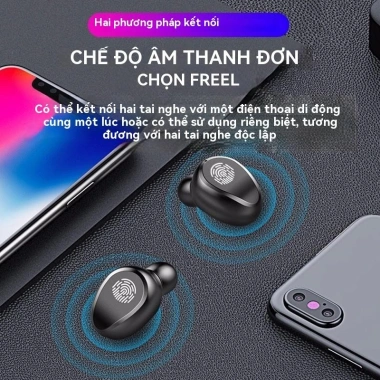 Tai nghe không dây Bluetooth F9 Màn hình LED, Micrô, Giá chỉ 85.000 VNĐ 7