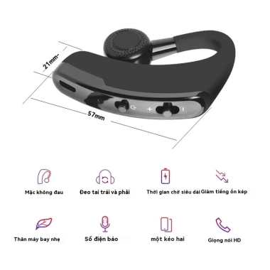 Tai nghe không dây Bluetooth V9 Business Hi-Fi Handsfree mic - Giá chỉ 68.000₫ 9 Tai nghe không dây Bluetooth V9 Business Hi-Fi Handsfree mic - Giá chỉ 68.000₫ 9