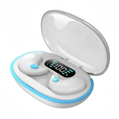 Tai nghe không dây Bluetooth X55 - Gọi điện HD, màn hình LED thông minh, thiết kế bán trong suốt, giảm còn 69.999đ