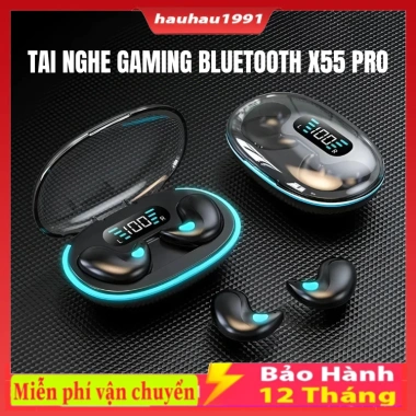 Tai Nghe Không Dây Bluetooth X55/F9 PRO LED Mic tích hợp, khử tiếng ồn - 58.000₫