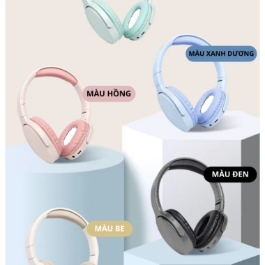Tai Nghe Không Dây Chụp Tai P2.691 Bluetooth Gấp Gọn Thời Trang Giá 99k 2
