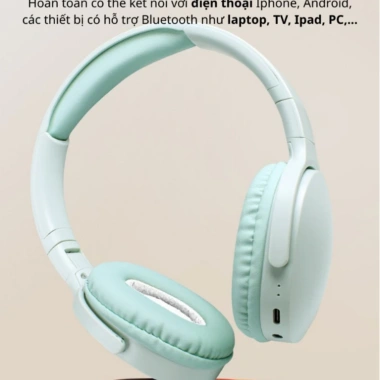 Tai Nghe Không Dây Chụp Tai P2.691 Bluetooth Gấp Gọn Thời Trang Giá 99k 5