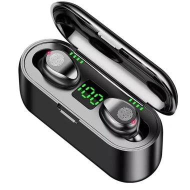 Tai nghe không dây F9 TWS Bluetooth 5.3 Hifi, chống nước, mic cảm ứng - 85.000₫