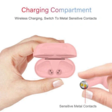 Tai nghe không dây i12 TWS Bluetooth 5.3 Macaron mờ – Rảnh tay, Mic, Hộp sạc, dùng cho all, giá 48.000đ 4