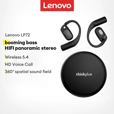 Tai nghe không dây Lenovo LP72 - Tai mở Bluetooth HIFI Stereo, âm thanh vòm, mic khử tiếng ồn, chỉ 383.900₫
