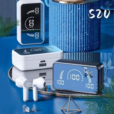Tai Nghe Không Dây S20 Pro Bluetooth V5.2 - Hifi 9D, Micro, LED, Chống Thấm Nước, Pin Trâu, Giá 57k 2