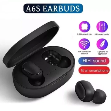 Tai nghe không dây TWS A6S Bluetooth khử tiếng ồn, thể thao, micrô - Giá 104.500 VND
