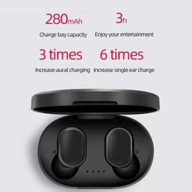 Tai nghe không dây TWS A6S Bluetooth khử tiếng ồn, thể thao, micrô - Giá 104.500 VND 2