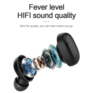 Tai nghe không dây TWS A6S Bluetooth khử tiếng ồn, thể thao, micrô - Giá 104.500 VND 6