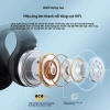 Tai nghe không dây TWS Q80 Bluetooth 5.3 Earclip Touch LED: Thiết kế cảm ứng, dây dẫn xương, giá 125k 5