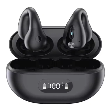 Tai nghe không dây TWS Q80 Bluetooth 5.3 Earclip Touch LED: Thiết kế cảm ứng, dây dẫn xương, giá 125k