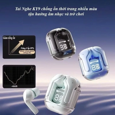Tai Nghe Không Dây X55 Bluetooth Màn Hình LED Đa Màu, Mic Khử Tiếng Ồn, Giá 44.5k