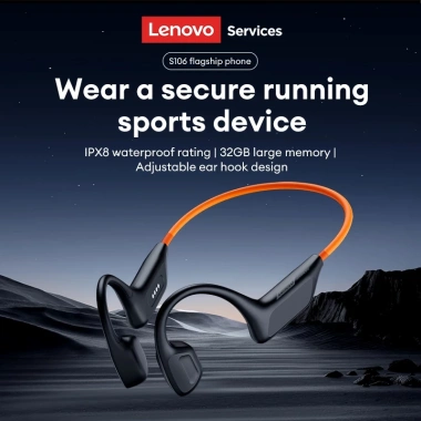 Tai nghe Lenovo S106 dẫn truyền xương, IPX8 bơi lội, BT6.0, 32GB MP3 giá 579k