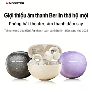 Tai nghe Monster N88 Bluetooth 5.4 - 28h pin, khử ồn gọi, IPX4, giảm giá 336k 5