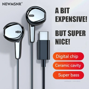 Tai nghe Newmsnr 9D Siêu Trầm TYPE C Micro HD Giảm tiếng ồn Chơi game Chống nước Chống mồ hôi Giá chỉ 177.273 VND