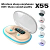 Tai nghe ngủ Bluetooth X55 siêu mỏng, mờ, nút thao tác, âm thanh rõ ràng 69.999₫