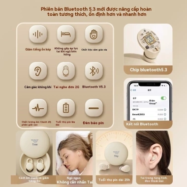 Tai nghe ngủ không dây TZUZL X68 giảm tiếng ồn vô hình Bluetooth Giá chỉ 88.000₫