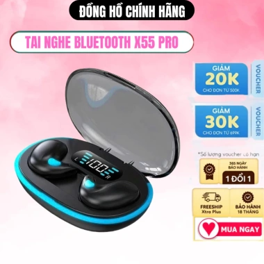 Tai Nghe Ngủ Không Dây X55/F9/M10/KY8 PRO Bluetooth LED Mic Khử Ồn Giá 52.500₫
