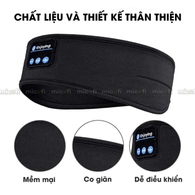 Tai Nghe Ngủ Micofi Băng Đô Thể Thao Bluetooth Chống Ồn Hifi Không Đau Tai Pin Trâu 185k 2