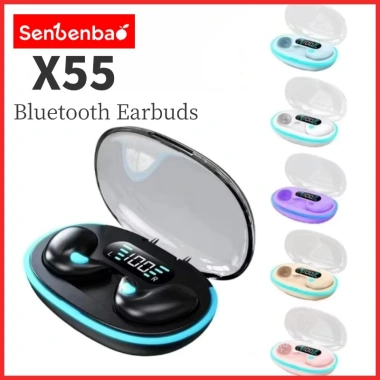 Tai nghe ngủ TWS X55 Bluetooth không dây - Hi-Fi, mic giảm tiếng ồn, chống nước, giá chỉ 84.443₫
