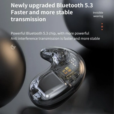 Tai nghe ngủ X55 Bluetooth không dây LED, âm thanh Hi‑Fi, chống ồn, chỉ 77.000₫