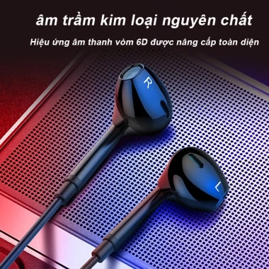 Tai nghe nhét tai SPRISE dây chống ồn, micro kim loại, âm thanh nổi, giá 147k 2