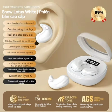 Tai nghe nhét TWS B11 Sleep Mini không dây Bluetooth Mic, nhạc HIFI, giá 123k 10