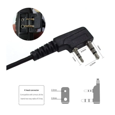 Tai Nghe Ống Hơi Cao Cấp cho Baofeng Moto Kenwood - Chống ồn, giảm đau tai, âm thanh cực nét, giá chỉ 75.000 VND