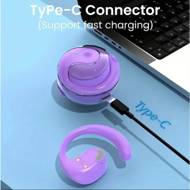 Tai nghe OWS X28 Bluetooth 5.3 không dây, Dây dẫn xương Little Dừa, thiết kế trong suốt, giá chỉ 79.000₫ 3