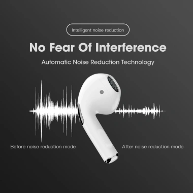 Tai nghe Pro4 Mini Bluetooth 5.0 - Cảm ứng âm lượng, âm thanh đỉnh, chỉ 61.999đ 5 Tai nghe Pro4 Mini Bluetooth 5.0 - Cảm ứng âm lượng, âm thanh đỉnh, chỉ 61.999đ 5