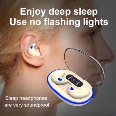 Tai nghe Senbenbao X55 không dây, LED, HiFi Stereo, khử tiếng ồn, chống nước – Ngủ, thể thao, du lịch mùa đông 2.026