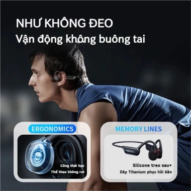 Tai Nghe Thể Thao S10 Dẫn Truyền Xương 32GB IPX8 chạy bộ, bơi lội, trail, giảm 19% 4