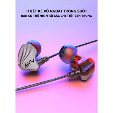 Tai nghe thể thao S2.000 dây 3.5mm HIFI 6D, chống mồ hôi, chống ồn, mic - 94.270₫