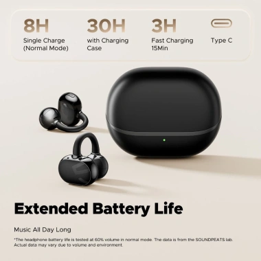 Tai Nghe True Wireless SoundPEATS POP Clip Open Ear, Âm Thanh Định Hướng, Bluetooth 5.4 - Giá chỉ 799.000₫