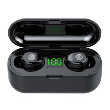 Tai Nghe TWS F9 Bluetooth 5.3 Cảm Ứng, Tăng Giảm Âm Lượng, HIFI - Giá 119k
