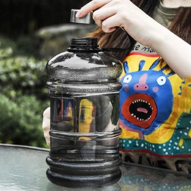 TAINAKARITSU Chai Nước Thể Thao 2L PETG Shaker Bền Đẹp Dung Lớn Gym Ngoài Trời 7