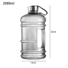 TAINAKARITSU Chai Nước Thể Thao 2L PETG Shaker Bền Đẹp Dung Lớn Gym Ngoài Trời 10