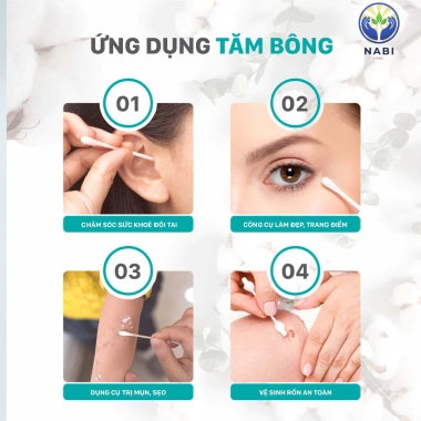 Tăm Bông Vệ Sinh Tai Người Lớn Thân Nhưa 90 Que Siêu Nhẹ An Toàn Giá 60.000 VNĐ 3