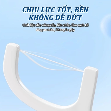 Tăm Chỉ Nha Khoa 100 Chiếc Đàn Hồi Cao – Làm Sạch Mảng Bám, Vệ Sinh Răng Miệng An Toàn, Giá 25.000 VNĐ 5