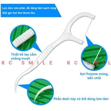 Tăm chỉ nha khoa 50+20 chiếc - Vệ sinh răng miệng sạch sẽ, khỏe khoắn, 19.000đ 4