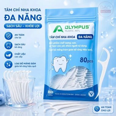 Tăm chỉ nha khoa Olympus Cao cấp loại 1 - 80 chiếc 1 túi, hàng chính hãng Việt Nam, giá chỉ 36.700đ, giảm 22% 2