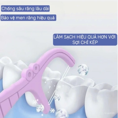 Tăm chỉ nha khoa sợi kép song song - Gấp đôi sạch răng, Túi 200 cái, chỉ 45.000đ 5