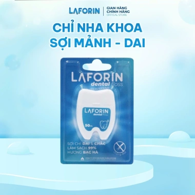 Tăm chỉ nha khoa tiệt trùng Laforin sợi mảnh, dai bảo vệ răng miệng - Túi 50 chiếc giá ưu đãi 24.000đ 4