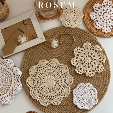 Tấm lót bình hoa ren cotton đa kích thước Trang trí bàn ăn, phụ kiện chụp ảnh, giảm giá hấp dẫn Tấm lót bình hoa ren cotton đa kích thước Trang trí bàn ăn, phụ kiện chụp ảnh, giảm giá hấp dẫn